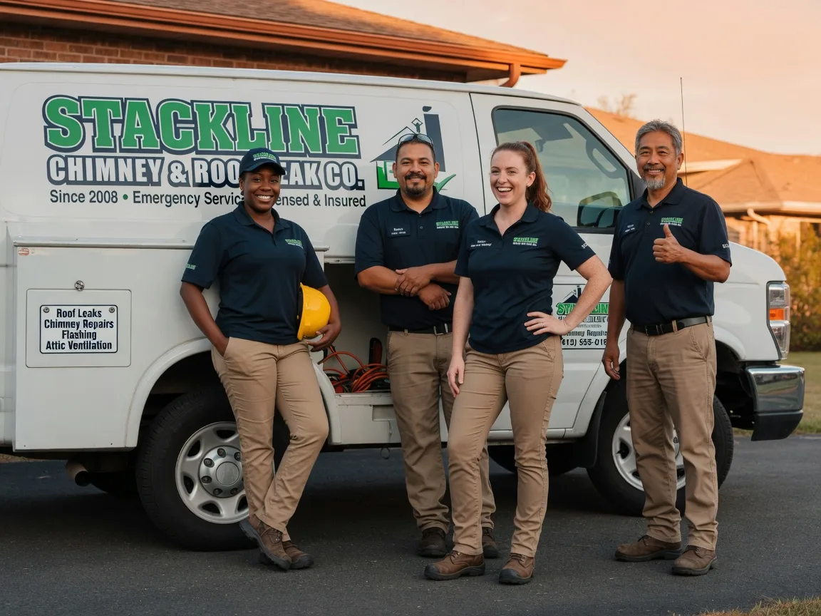 Chimney flashing repair company in Ernul, NC